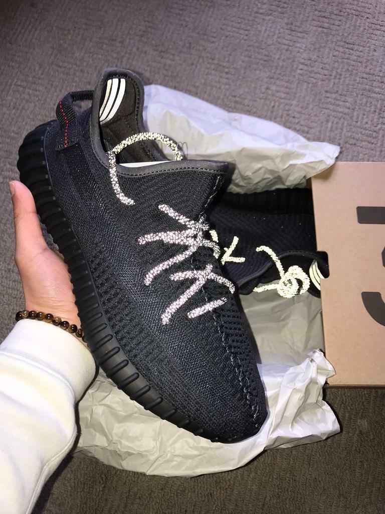 ADIDAS YEEZY STATIC BLACK REFLECTIVE BRAND NEW